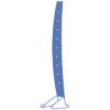 Blau-weißes Piktogramm für Kotwannen (stilisierte Kotwanne mit Häufchen) 